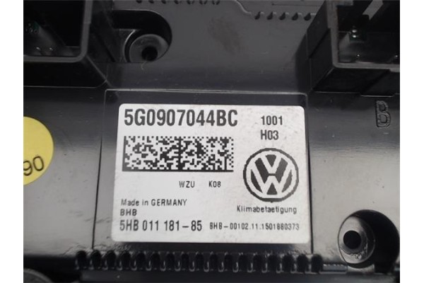 Recambio de mandos climatizador para volkswagen golf vii (5g1/be1) referencia OEM IAM (5G0907044BC) (5HB011181-85) 