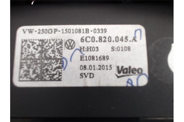 Recambio de mandos climatizador para volkswagen polo v (6c1) referencia OEM IAM (6C0820045A) 1501081B 