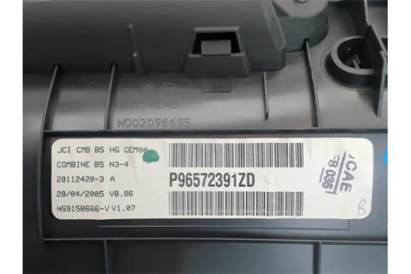 Recambio de cuadro completo para citroen c4 coupe 1.6 hdi referencia OEM IAM P96572391ZD 281124203  Recambio de cuadro completo para citroen c4 coupe 1.6 hdi referencia OEM IAM P96572391ZD 281124203