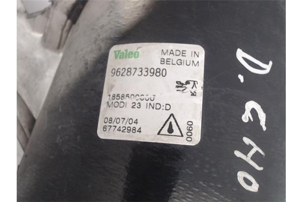 Recambio de faro antiniebla derecho para peugeot 206 referencia OEM IAM  9628733980 