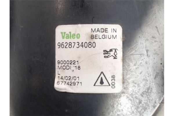 Recambio de faro antiniebla izquierdo para peugeot 206 referencia OEM IAM  9628734080 