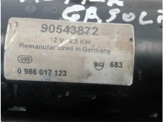 Recambio de motor arranque para opel meriva 1.3 cosmo referencia OEM IAM 90543872 0986017123 6202077 , OPEL | 90341777 , OPEL | 