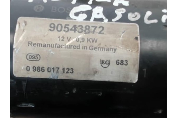 Recambio de motor arranque para opel meriva 1.3 cosmo referencia OEM IAM 90543872 0986017123 6202077 , OPEL | 90341777 , OPEL | 