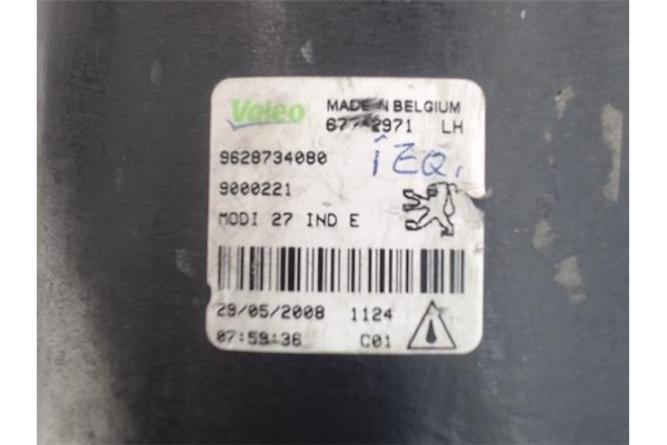 Recambio de faro antiniebla izquierdo para peugeot 206 referencia OEM IAM 9628734080 9000221 