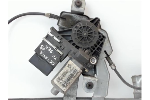 Recambio de mecanismo elevalunas trasero derecho para skoda octavia berlina (1u2) referencia OEM IAM 1U4839402G 1U0959812D 