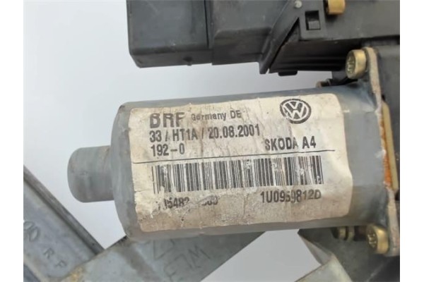 Recambio de mecanismo elevalunas trasero derecho para skoda octavia berlina (1u2) referencia OEM IAM 1U4839402G 1U0959812D 