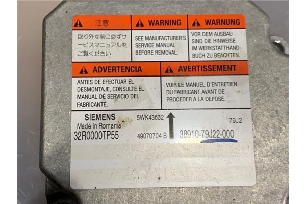 Recambio de kit airbag para fiat sedici (189) 1.9 jtd 8v 120 emotion referencia OEM IAM 71742744 71743072 