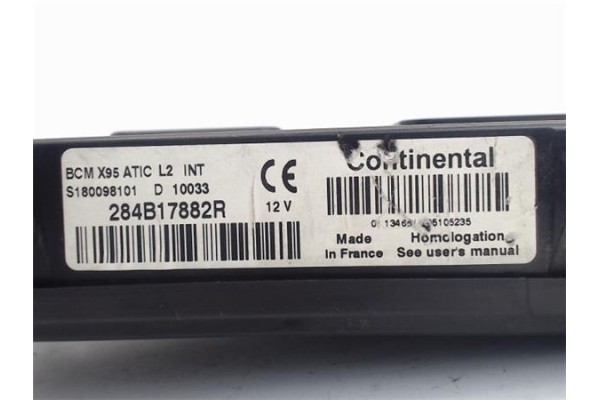 Recambio de centralita para renault megane iii berlina 5p 1.5 expression referencia OEM IAM 284B17882R  