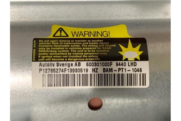 Recambio de kit airbag para saab 9-3 berlina 1.9 tid referencia OEM IAM 12789426 12785274 