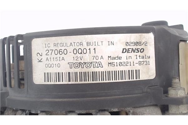 Recambio de alternador para toyota aygo (kgb/wnb) 1.0 básico referencia OEM IAM 270600Q120  