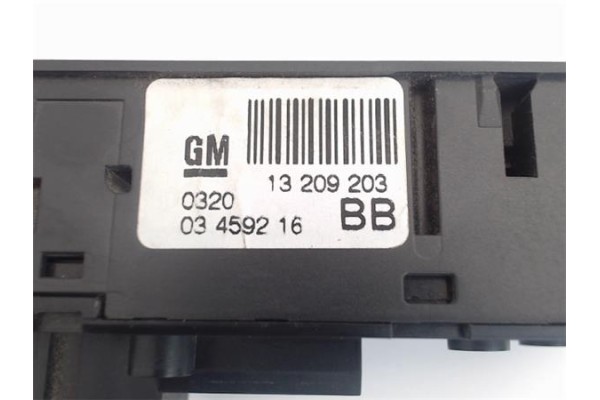 Recambio de mando elevalunas delantero izquierdo para opel astra h berlina referencia OEM IAM 13209203   Recambio de mando elevalunas delantero izquierdo para opel astra h berlina referencia OEM IAM 13209203