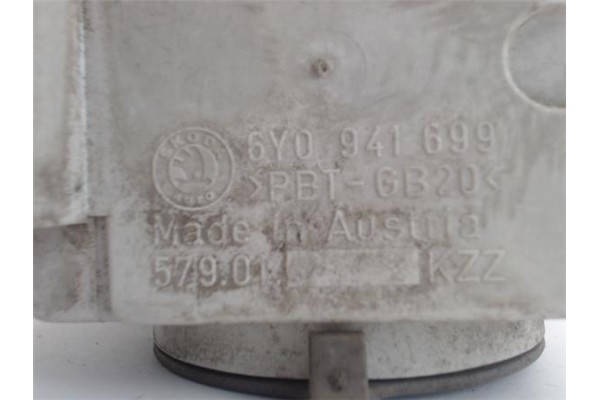 Recambio de faro antiniebla izquierdo para skoda fabia (6y2/6y3) referencia OEM IAM 6Y0941699 PBTGB20 