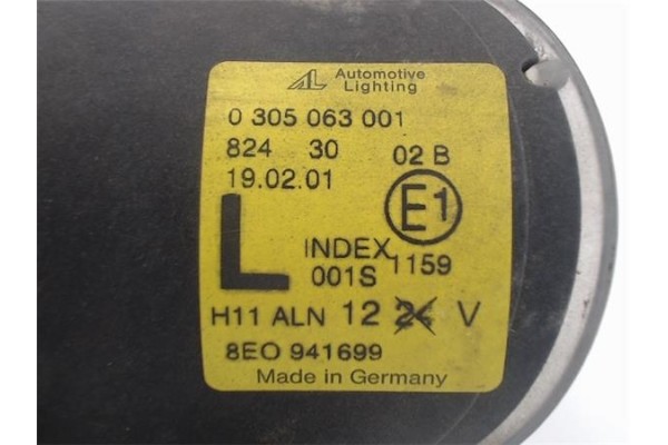 Recambio de faro antiniebla izquierdo para audi a4 berlina (8e) referencia OEM IAM 0305063001  