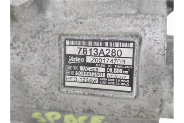 Recambio de compresor aire acond. para mitsubishi space star (a00) 1.2 motion referencia OEM IAM 7813A280 Z0017470B 