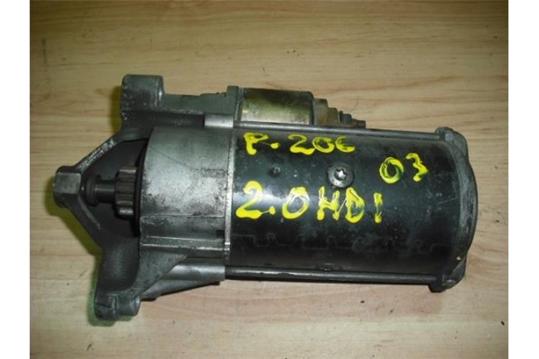 Recambio de motor arranque para peugeot 206 2.0 hdi 90 referencia OEM IAM 0297HF D7R26 