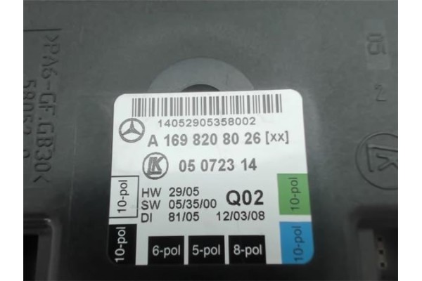 Recambio de centralita cierre para mercedes-benz clase a (bm 169) 2.0 a 160 cdi exclusive edition (169.006) referencia OEM IAM A