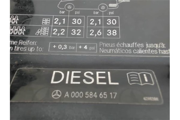 Recambio de tapa exterior combustible para mercedes-benz clase a (bm 169) 2.0 a 160 cdi exclusive edition (169.006) referencia O