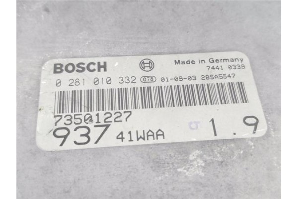 Recambio de centralita para alfa romeo 147 (190) 1.9 jtd distinctive referencia OEM IAM 73501227 0281010332 