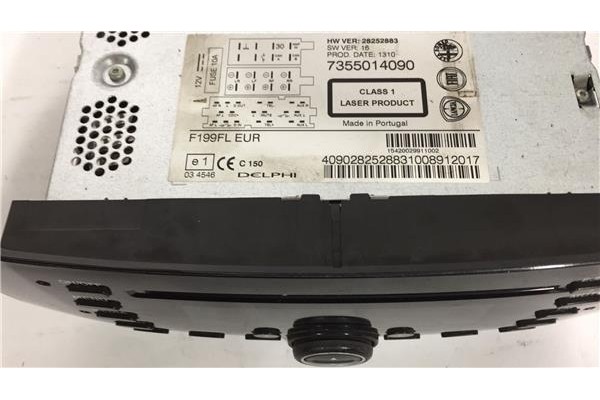 Recambio de radio / cd para fiat iii evo punto (199) 1.3 d multijet referencia OEM IAM 7355014090  