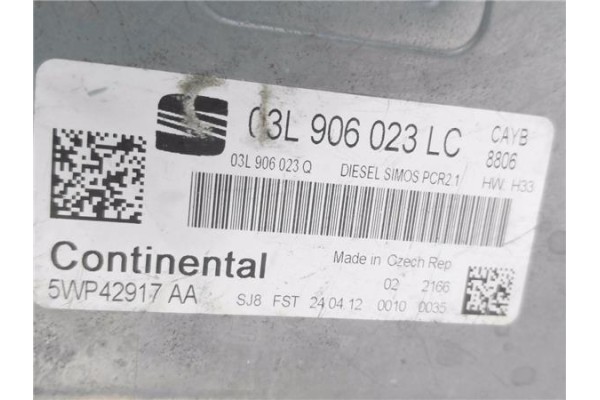 Recambio de centralita para seat ibiza berlina (6j5) 1.6 tdi referencia OEM IAM 03L906023LC 5WP42917AA 