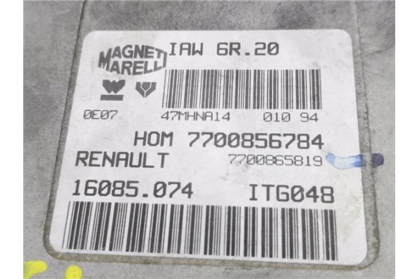Recambio de centralita para renault twingo i (c06) 1.3 (c063/64) referencia OEM IAM 7700856784 IAW6R20  Recambio de centralita para renault twingo i (c06) 1.3 (c063/64) referencia OEM IAM 7700856784 IAW6R20