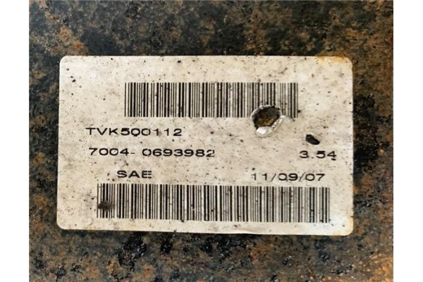 Recambio de grupo diferencial trasero para land rover range rover sport 2.7 v6 td s referencia OEM IAM TKV500112  