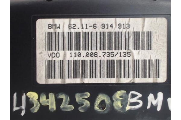 Recambio de cuadro completo para bmw serie 5 berlina (e39) referencia OEM IAM 62116914913 VDO110008735 