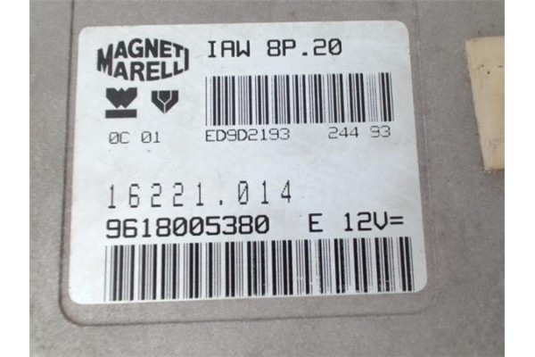 Recambio de centralita para citroen xantia berlina 2.0 i referencia OEM IAM 9618005380 16221014 