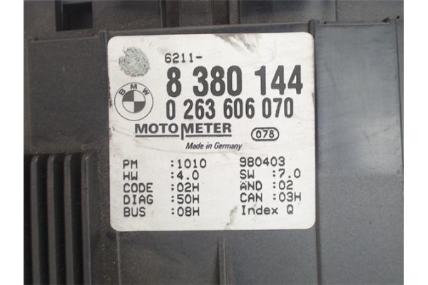 Recambio de cuadro completo para bmw serie 3 berlina (e46) referencia OEM IAM 6911289 0263606344 