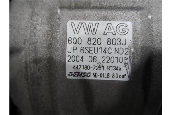 Recambio de compresor aire acond. para volkswagen polo iv (9n1) 1.4 tdi referencia OEM IAM 6Q0820803J 4471807281 (6Q0820803D) , 