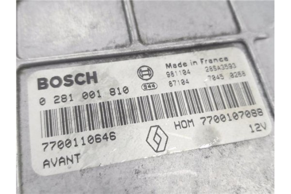 Recambio de centralita para renault megane i (ba0/1_) 1.9 d eco (b/sa0u, ba0a) referencia OEM IAM 7700110646 0281001810 