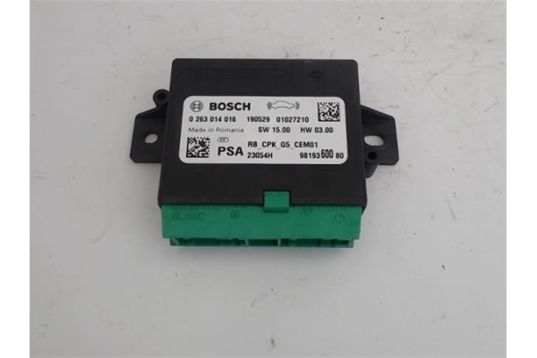 Recambio de centralita para citroen jumpy furgón 2.0 club m referencia OEM IAM 0263014016 9819360080 