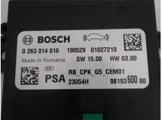 Recambio de centralita para citroen jumpy furgón 2.0 club m referencia OEM IAM 0263014016 9819360080 