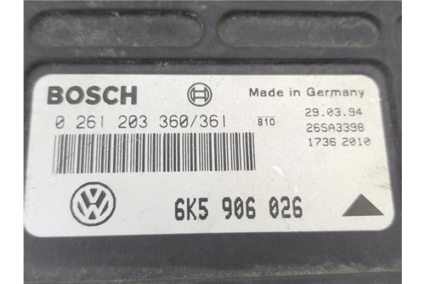 Recambio de centralita para seat ibiza (6k1) 1.4 i referencia OEM IAM 6K5906026 0261203360  Recambio de centralita para seat ibiza (6k1) 1.4 i referencia OEM IAM 6K5906026 0261203360