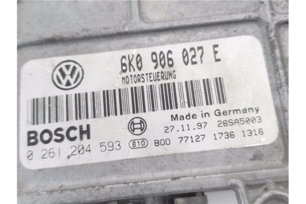 Recambio de centralita para seat ibiza (6k1) 1.4 i referencia OEM IAM 6K0906027E 0261204593  Recambio de centralita para seat ibiza (6k1) 1.4 i referencia OEM IAM 6K0906027E 0261204593