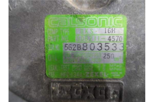 Recambio de compresor aire acond. para nissan vanette cargo 2.3 vanette cargo caja cerrada referencia OEM IAM 926008C810 DKS16H 