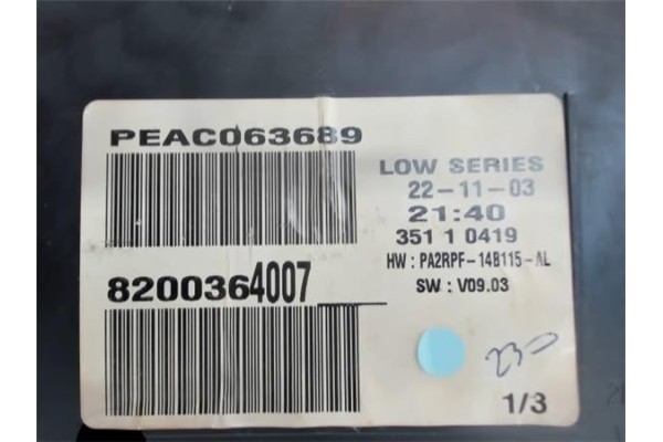 Recambio de mecanismo elevalunas trasero derecho para renault laguna ii (bg0) referencia OEM IAM 8200000558 LTRN124R 