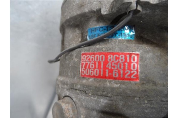 Recambio de compresor aire acond. para nissan vanette cargo 2.3 vanette cargo caja cerrada referencia OEM IAM 926008C810 DKS16H 