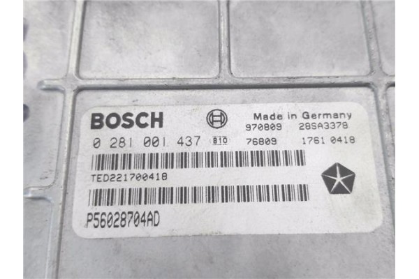 Recambio de centralita para jeep grand cherokee (zj/z) 2.5 td ltd. (z) referencia OEM IAM P56028704AD 281001437 