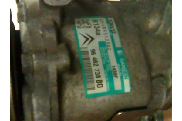 Recambio de compresor aire acond. para peugeot 206 berlina (1998) 1.4 hdi eco 70 referencia OEM IAM 9646273880 SD6V12 1438F 6453