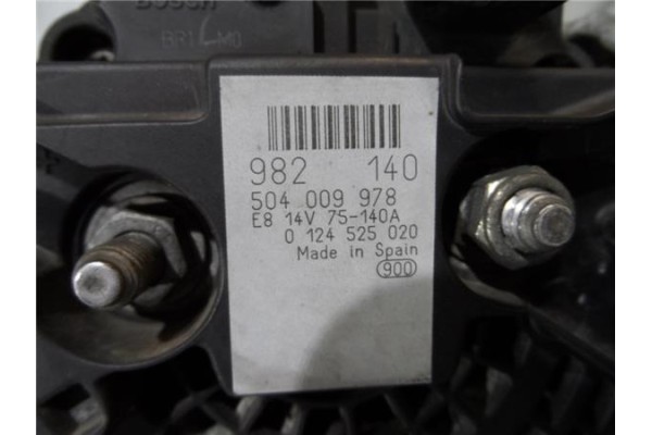 Recambio de alternador para fiat ducato ii camión doble cab. 2.3 maxi 2,3 jtd  batalla 4050 referencia OEM IAM 504009978 0124525 Recambio de alternador para fiat ducato ii camión doble cab. 2.3 maxi 2,3 jtd  batalla 4050 referencia OEM IAM 504009978 0124525