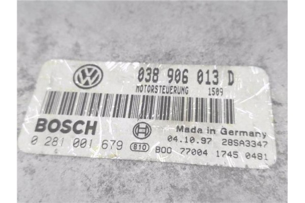 Recambio de centralita para volkswagen polo iii (6n1) 64 1.9 sdi referencia OEM IAM 038906013D 0281001679  Recambio de centralita para volkswagen polo iii (6n1) 64 1.9 sdi referencia OEM IAM 038906013D 0281001679
