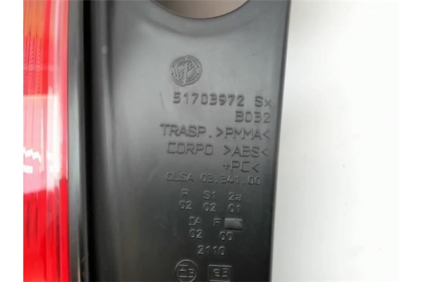 Recambio de piloto trasero izquierdo para lancia ypsilon (101) 1.2 referencia OEM IAM 51703972  51753385 , FIAT