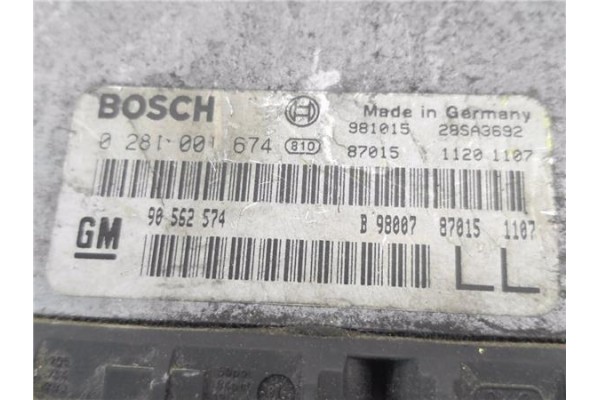 Recambio de centralita para opel astra g fastback (f48_, f08_) 2.0 dti 16v referencia OEM IAM 90562574 0281001674 