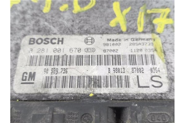 Recambio de centralita para opel astra g fastback (f48_, f08_) 1.7 td referencia OEM IAM 90589736 0281001670 