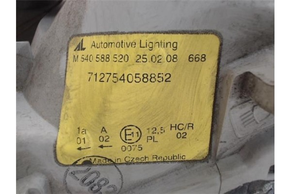 Recambio de faro delantero izquierdo para honda civic berl. 3/4 (ej/ek) referencia OEM IAM 712754058852  