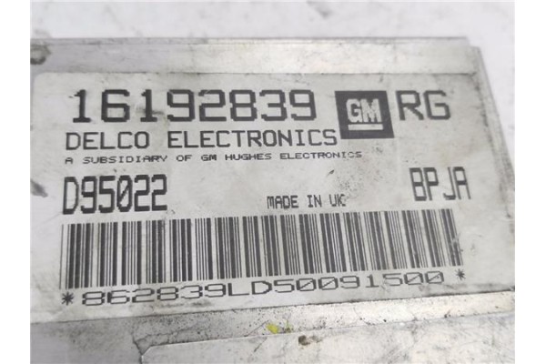 Recambio de centralita para opel astra f berlina 1.6 referencia OEM IAM 16192839 D95022 