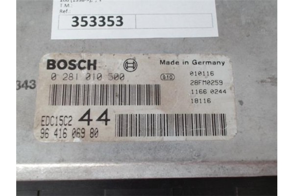 Recambio de centralita para peugeot 206 referencia OEM IAM 9641606980  
