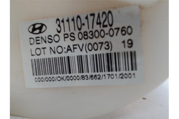 Recambio de aforador para hyundai matrix (fc) 1.5 crdi referencia OEM IAM DENSO 3111017420 PS083000760 