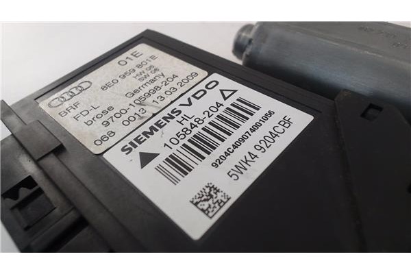 Recambio de mecanismo elevalunas trasero izquierdo para seat exeo st (3r5) 2.0 reference referencia OEM IAM 8E0959801E  